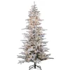 Shop The Holiday Aisle 7.5' White Fir Artificial Christmas Tree With 550 Clear White Lights