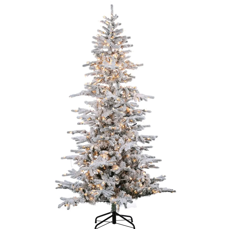 Shop The Holiday Aisle 7.5' White Fir Artificial Christmas Tree With 550 Clear White Lights
