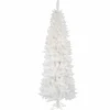 Cheap Vickerman 5' White Sparkle Spruce Pencil Artificial Christmas Tree With Clear Lights