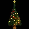 Hot The Holiday Aisle Artificial Christmas Tree With Baubles And Leds Green 2 Ft