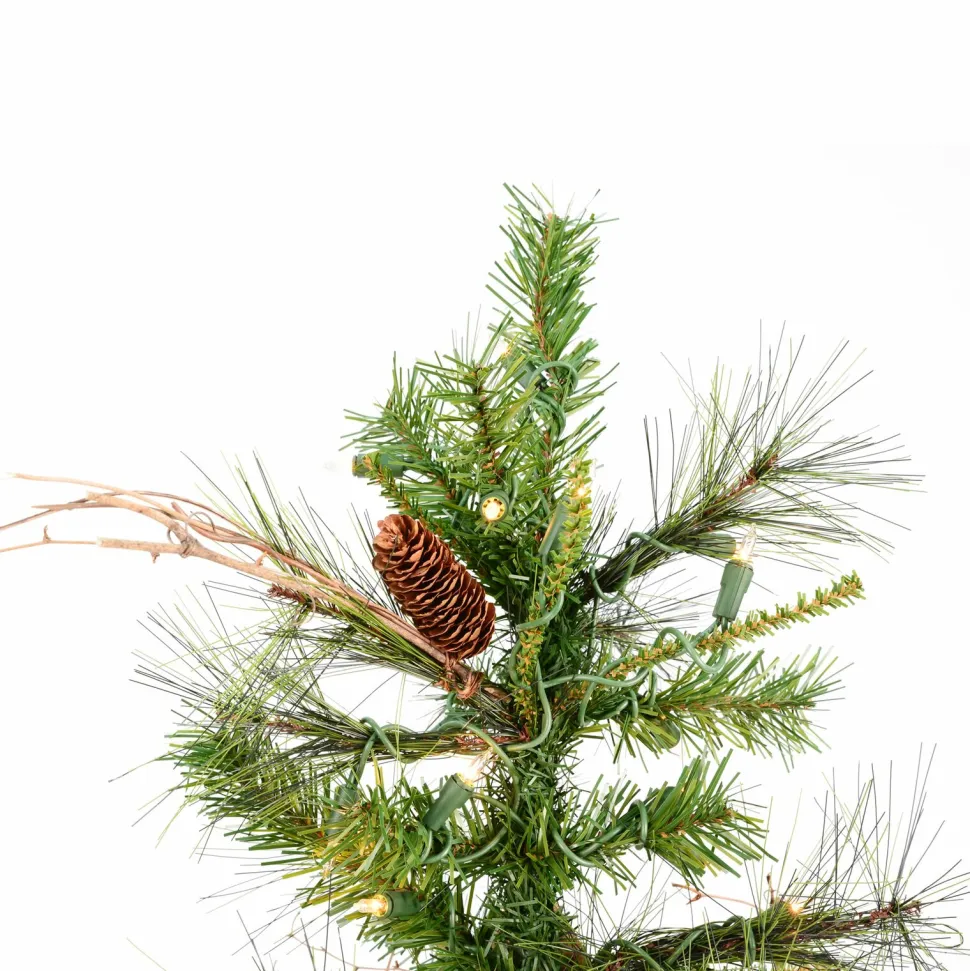 Hot The Holiday Aisle Ashland Fir Tree 6' Lighted Artificial Fir Christmas Tree - Stand Included