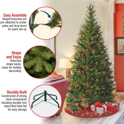 Hot The Holiday Aisle Aspen Green Realistic Artificial Spruce Christmas Tree