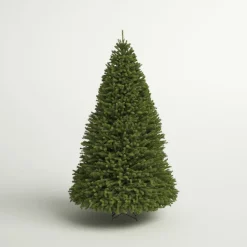 Discount Gracie Oaks Dunhill Fir 10' H Green Christmas Tree With 1200 Led Lights