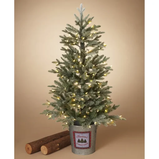 Fashion The Holiday Aisle Electric 4' Green Pine Artificial Christmas Tree With 100 Clear/White Lights