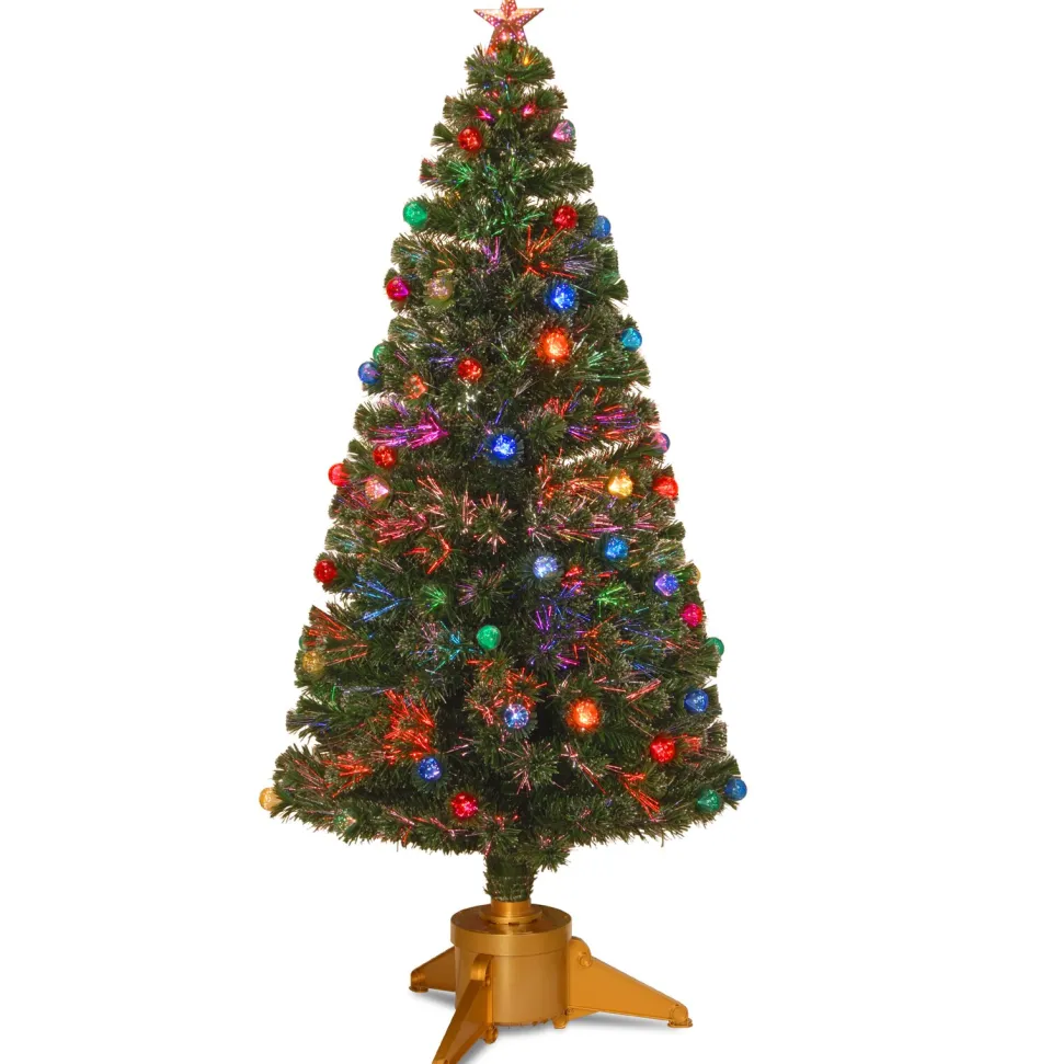 Best Sale The Holiday Aisle Fiber Optic 6' H Green Spruce Christmas Tree With Fiber Optic Color Changing/Combination Lights
