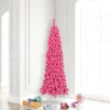 Fashion Hashtag Home Flocked Pink Fir Artificial Christmas Tree