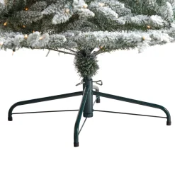 Best Sale The Holiday Aisle Flocked Spruce Artificial Christmas Tree With Clear Lights