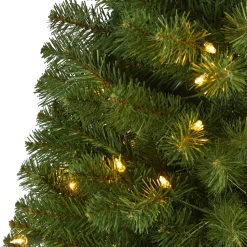 New The Holiday Aisle Green Artificial Pine Cashmere Christmas Tree With Incandescent Lights