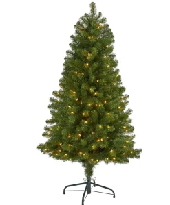 New The Holiday Aisle Green Artificial Pine Cashmere Christmas Tree With Incandescent Lights