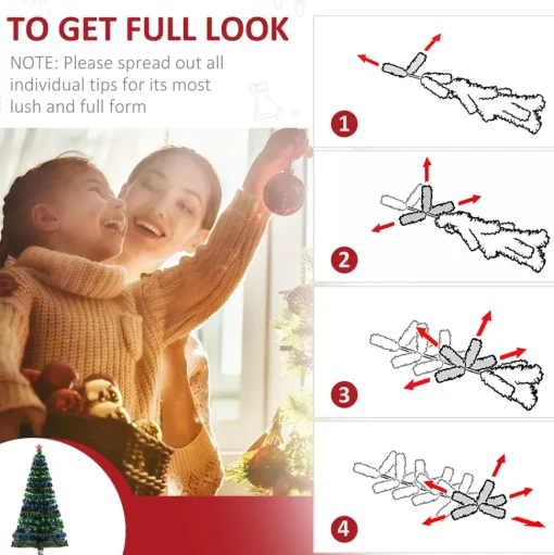 Sale The Holiday Aisle Green Fir Artificial Christmas Tree With 280 Multi-Colored Lights