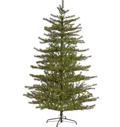 Store The Holiday Aisle Green Pine Artificial Christmas Tree With Clear/White Lights