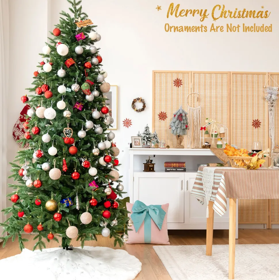 Discount The Holiday Aisle Green Realistic Artificial Cashmere Christmas Tree With Led Lights