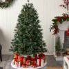 Fashion The Holiday Aisle Green Realistic Artificial Pine Cashmere Christmas Tree With 900 Led Lights And Pinecones