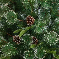 Fashion The Holiday Aisle Green Realistic Artificial Pine Cashmere Christmas Tree With 900 Led Lights And Pinecones