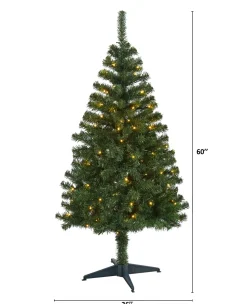 Best Sale The Holiday Aisle Green Tree Type Fir Cashmere Christmas Tree With 650 Lights Led