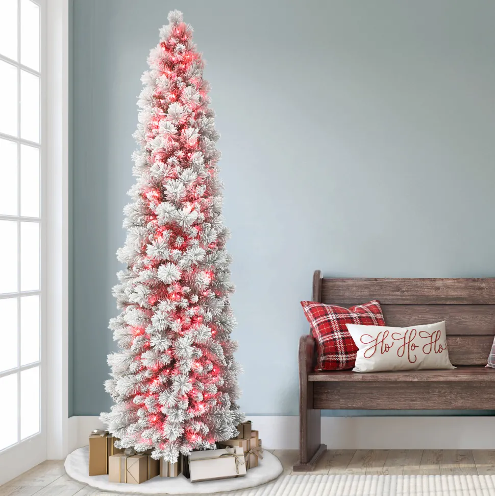 Fashion The Holiday Aisle Haddley 7.5' Lighted Artificial Pine Christmas Tree