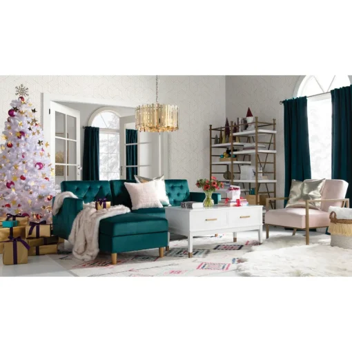 Sale Mercury Row North Valley 7' White Spruce Christmas Tree With 550 Clear/White Lights