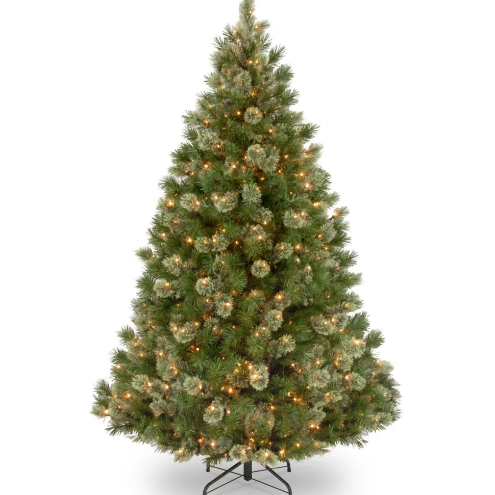 Discount The Holiday Aisle Omorodion 7.5' Green Pine Artificial Christmas Tree With 750 Clear/White Lights