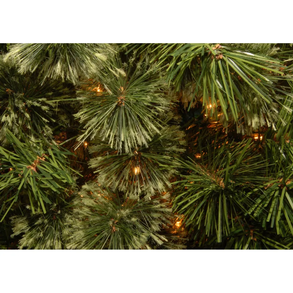 Discount The Holiday Aisle Omorodion 7.5' Green Pine Artificial Christmas Tree With 750 Clear/White Lights