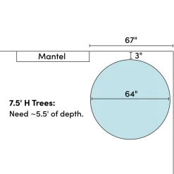 Discount The Holiday Aisle Omorodion 7.5' Green Pine Artificial Christmas Tree With 750 Clear/White Lights