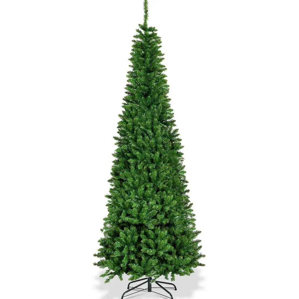 Online The Holiday Aisle Pencil 7.5' Green Fir Artificial Christmas Tree With Multi-Color Lights