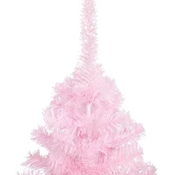 Flash Sale The Holiday Aisle Pink Realistic Pine Christmas Tree With Led Lights