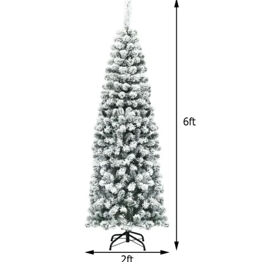 Online The Holiday Aisle Pre-Lit 6' Red/Yellow Pine Artificial Christmas Tree With 250 Clear/White Lights