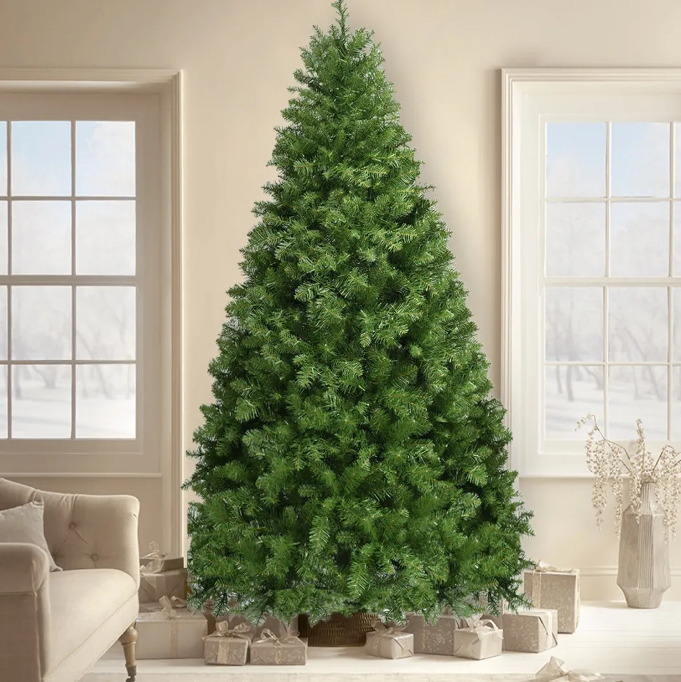Fashion The Holiday Aisle Pre-Lit Artificial Pvc Christmas Tree With Led Lights And Stand-6'/7'/8'