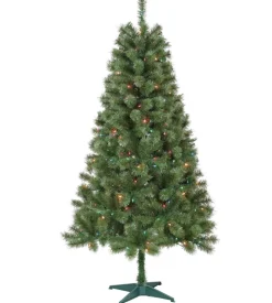 Fashion The Holiday Aisle Sentiments 6' H Green Cashmere Christmas Tree With 200 Led Lights
