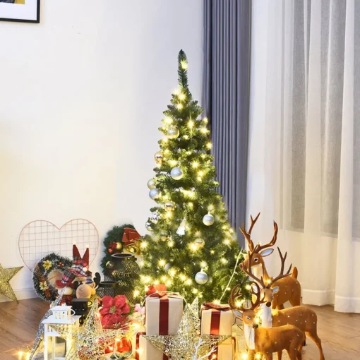 Flash Sale The Holiday Aisle Slender Green Cashmere Christmas Tree With 150 Lights
