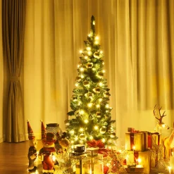 Flash Sale The Holiday Aisle Slender Green Cashmere Christmas Tree With 150 Lights