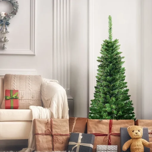 Flash Sale The Holiday Aisle Slender Green Cashmere Christmas Tree With 150 Lights
