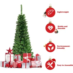 Flash Sale The Holiday Aisle Slender Green Cashmere Christmas Tree With 150 Lights