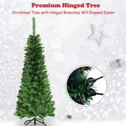 Flash Sale The Holiday Aisle Slender Green Cashmere Christmas Tree With 150 Lights