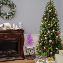 Shop Mercury Row Slender Green Realistic Artificial Fir Christmas Tree