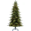 Best Vickerman Vermont 12' H Green Realistic Artificial Fir Christmas Tree With 3300 Led Lights